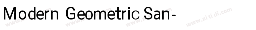Modern Geometric San字体转换